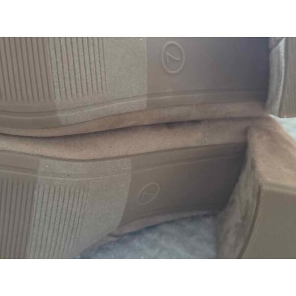 A NEW DAY Tan Suede Block Heel Boots Size 7 NWT - Picture 5 of 5